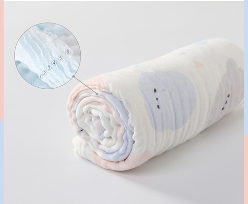 Pluizige de Zuigelingsstof van de jaren '40250gsm Gauze Cloth Fabric Good Water Absorptie