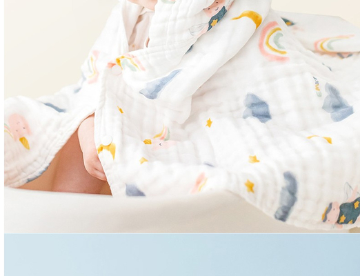 Eco Vriendschappelijk Natuurlijk Gauze Fabric Baby Gauze Blankets 100m/Broodje