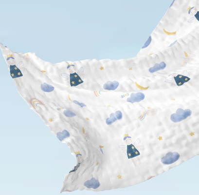 Reactieve druk 6 Laag Gauze Fabric 58 duim houdt Warme Baby inwikkelt Stof