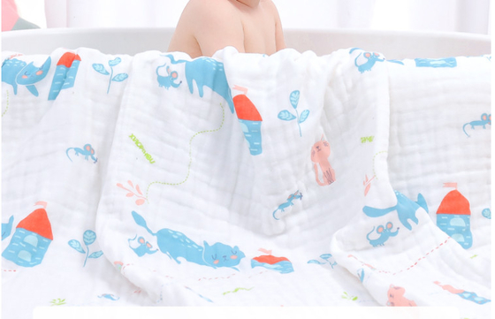 Reactieve druk 6 Laag Gauze Fabric 58 duim houdt Warme Baby inwikkelt Stof