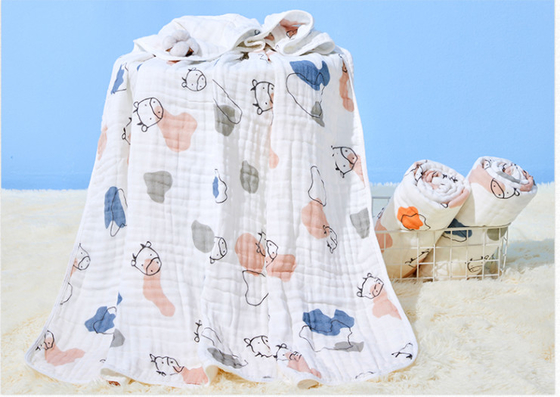 Sterpatroon 53 duim 6 Laag Gauze Fabric Children Cover Blanket