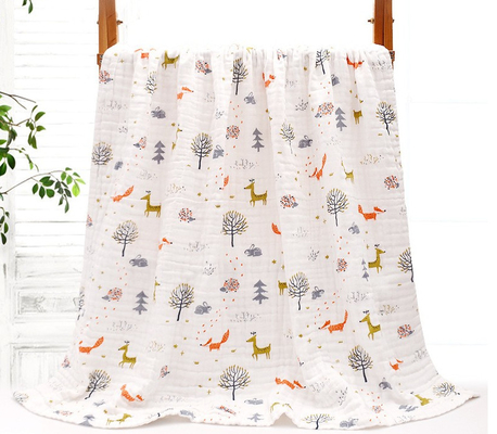 Het comfortabele Levendige Ontwerp kleurde Zacht Gauze Fabric 150gsm niet Irriterend
