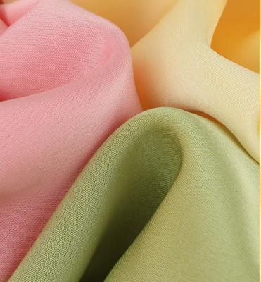 Edel satin Glanzend polyester stof jurk Pans Imitatie zijde