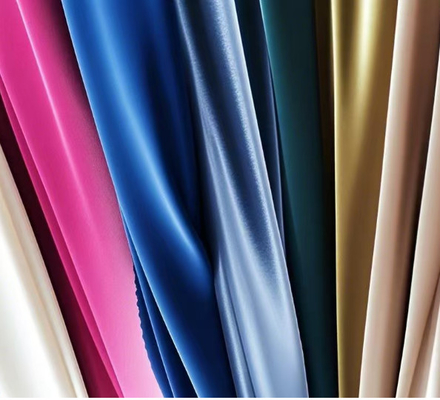 Satijnen Zomer Stof Jurk Lichte Glans dames Rok Glad Polyester