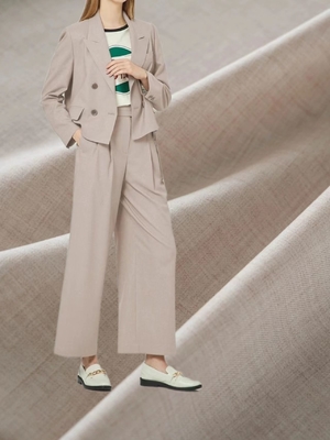 66% polyester 30% rayon 4% spandex zakelijk materiaal uniform jurk broek en rok reispak stof