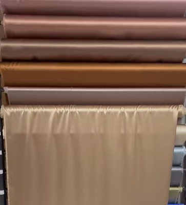 Dubbelzijdige satine imitatie zijde 97% polyester 3% spandex satine polyester 190gm avondjurken blouses en sjaals