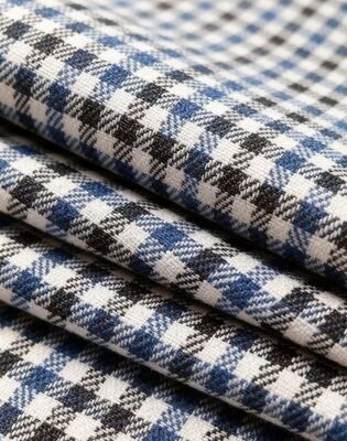 27%Rayon 70%Polyester 3%Spandex 260gm Check Wrinkelvast En Duurzaam