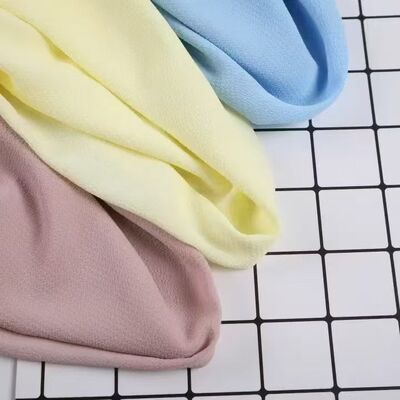 75GSM Chiffonstof zacht aanraken Chiffon modejurk Stof lichtgewicht Chiffonstof