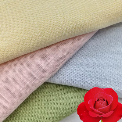 220 GSM ademend kreukbestendig linnen rayonstof voor blouses en overhemden