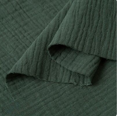 130GSM 100% katoen dubbel gaasstof ademend biologisch katoen mosselinstof voor babykleding