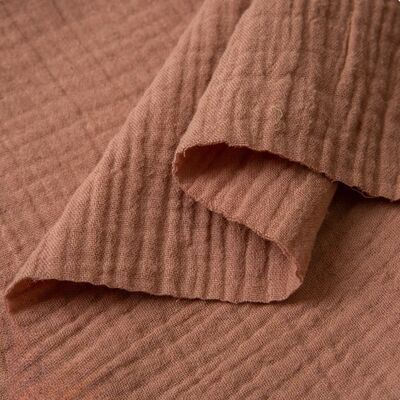 130GSM 100% katoen dubbel gaasstof ademend biologisch katoen mosselinstof voor babykleding