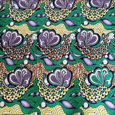 Premium 100% katoen Afrikaanse wasprintstof met levendige kleuren en 115 cm breed