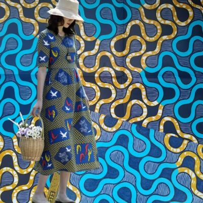 100% Katoenen Afrikaanse Wax Print Stof met Hoge Kreukbestendigheid en Levendige Kleuren voor Ankara en Kitenge Jurken