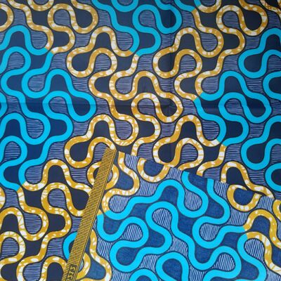 100% Katoenen Afrikaanse Wax Print Stof met Hoge Kreukbestendigheid en Levendige Kleuren voor Ankara en Kitenge Jurken