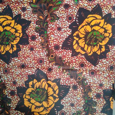 100% Katoenen Afrikaanse Wax Print Stof met Levendige Kleuren en Hoge Kreukbestendigheid voor Ankara en Kitenge Stijlen