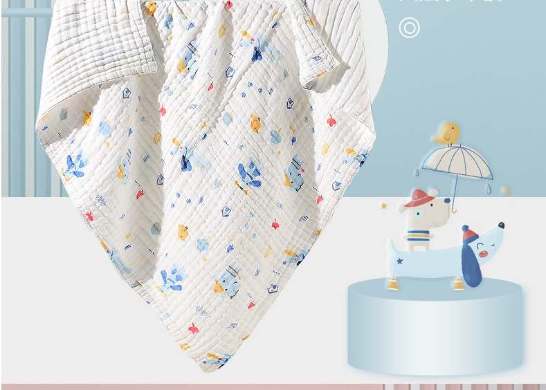 Dierlijke Druk Organische Katoenen Pasgeboren Duurzaam van Gauze Fabric Swaddle Wrap For