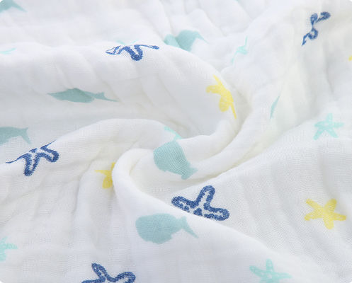 Snelheid Vier Laag Bloemenkatoen Gauze Fabric Gauze Bath Towel 57 Duim